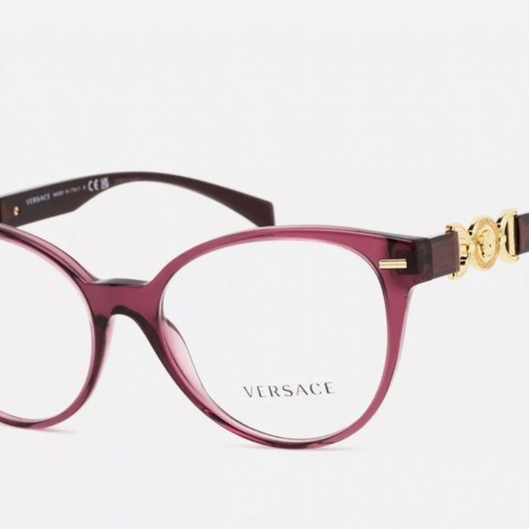 VERSACE VE3334 Eyeglass Frames Transparent Violet - Picture 5 of 7